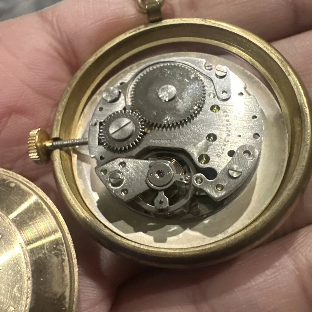 Working Vintage‎ OLD ENGLAND Pocket Watch W/ Heavy Chain Manual Wind Swiss Watch